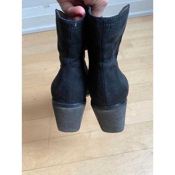 ABOUND BNWOT Women's Western "Courtnee" Bootie Black Sz 7.5 Ankle Boot. - Picture 5 of 8